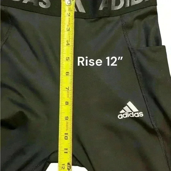 Adidas TechFit High-Rise 3/4 3-Bar Training Tights Leggings Black Size S - Picture 5 of 9